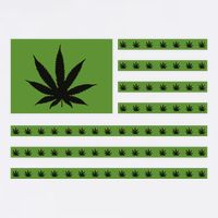 Marijuana American Flag Cool Comfort Performance Bucket Hat