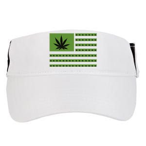 Marijuana American Flag Adult Drive Performance Visor