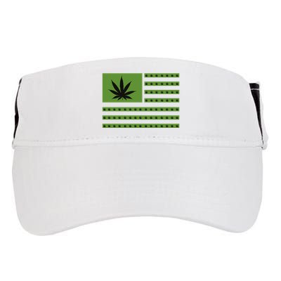 Marijuana American Flag Adult Drive Performance Visor