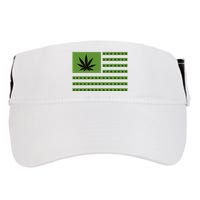 Marijuana American Flag Adult Drive Performance Visor