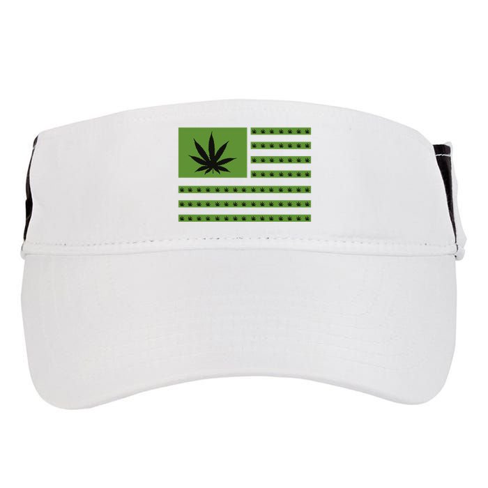 Marijuana American Flag Adult Drive Performance Visor