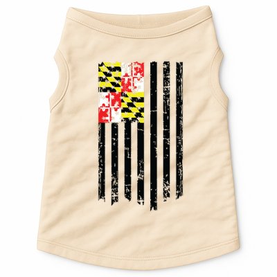 Maryland American Flag Doggie Tank
