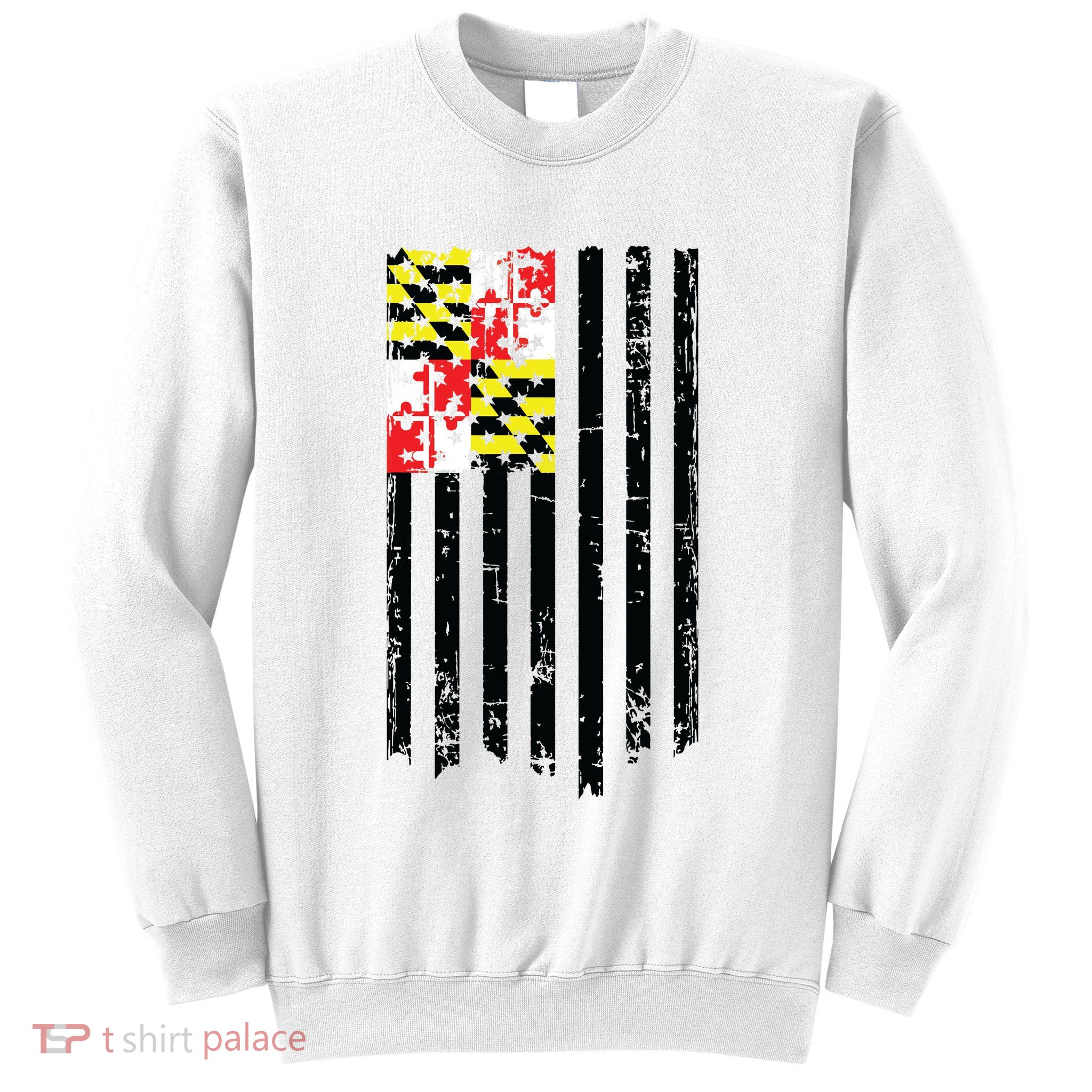Maryland American Flag Sweatshirt