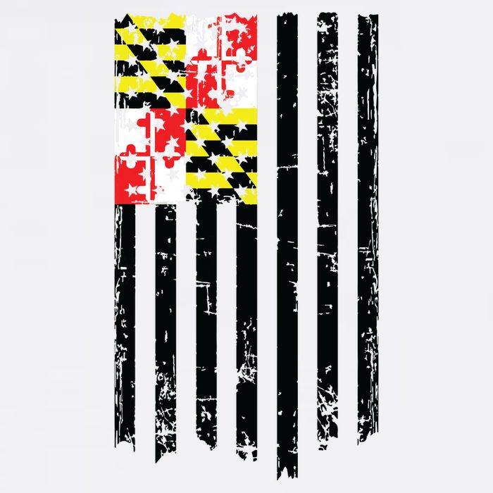 Maryland American Flag Adult Drive Performance Visor