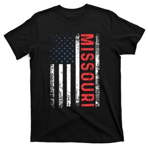 Missouri American Flag Pride Patriotic T-Shirt