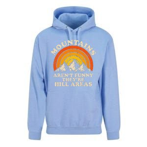 Mountains ArenT Funny TheyRe Hill Areas Dad Joke Hiking Unisex Surf Hoodie