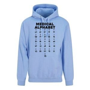 Medical Alphabet Funny For Doctors Nurses Chemists Unisex Surf Hoodie