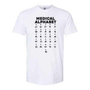 Medical Alphabet Funny For Doctors Nurses Chemists Softstyle CVC T-Shirt