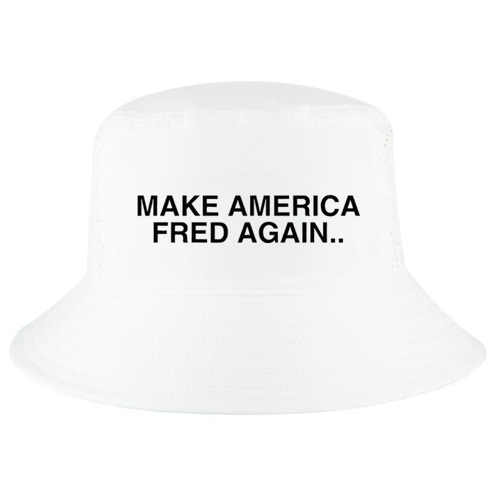 Make America Fred Again Techno House Rave Music Dj Edm Slay Cool Comfort Performance Bucket Hat