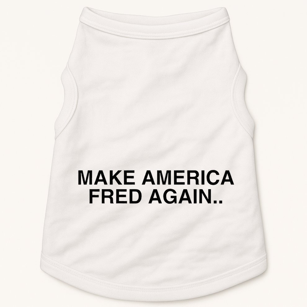 Make America Fred Again Techno House Rave Music Dj Edm Slay Doggie Tank