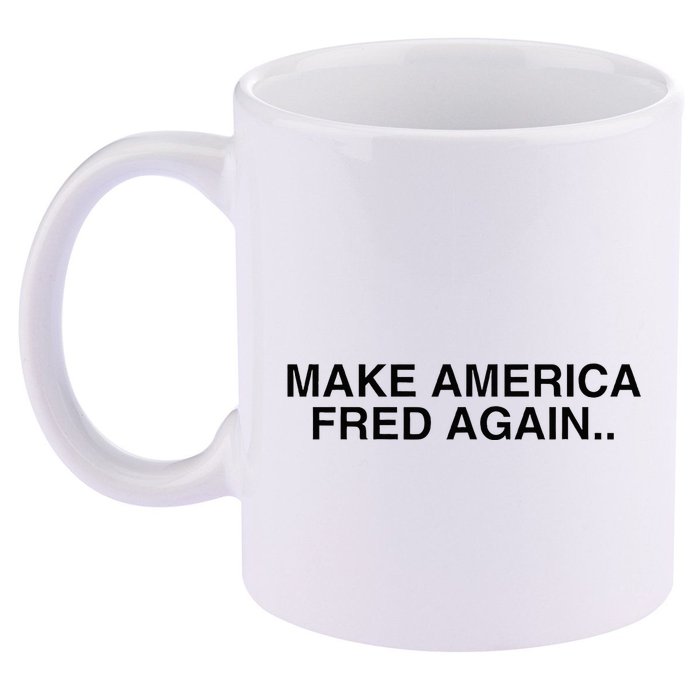 Make America Fred Again Techno House Rave Music Dj Edm Slay 11oz C Handle Ceramic Mug