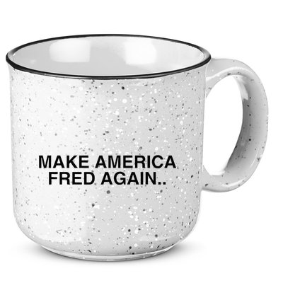 Make America Fred Again Techno House Rave Music Dj Edm Slay 15oz Campfire Ceramic Mug