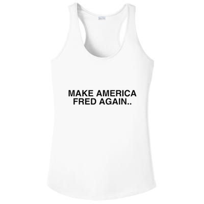 Make America Fred Again Techno House Rave Music Dj Edm Slay Ladies PosiCharge Competitor Racerback Tank