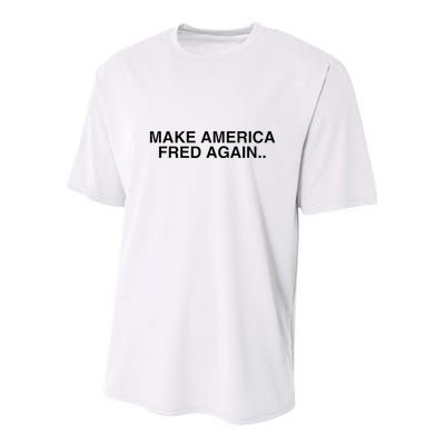 Make America Fred Again Techno House Rave Music Dj Edm Slay Youth Performance Sprint T-Shirt