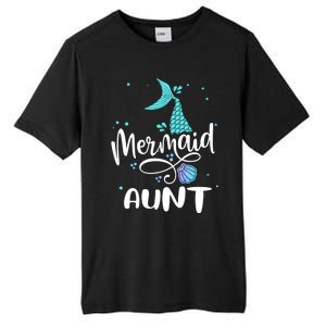 Mermaid Aunt Funny Aunt Family Matching Party Squad Gift Tall Fusion ChromaSoft Performance T-Shirt