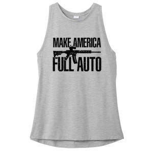 Make America Full Auto Ladies PosiCharge Tri-Blend Wicking Tank