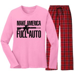 Make America Full Auto Women's Long Sleeve Flannel Pajama Set 