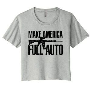 Make America Full Auto Women's Crop Top Tee