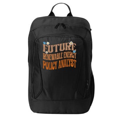 Melanated Afro Future Renewable Energy Policy Analyst Gift City Backpack