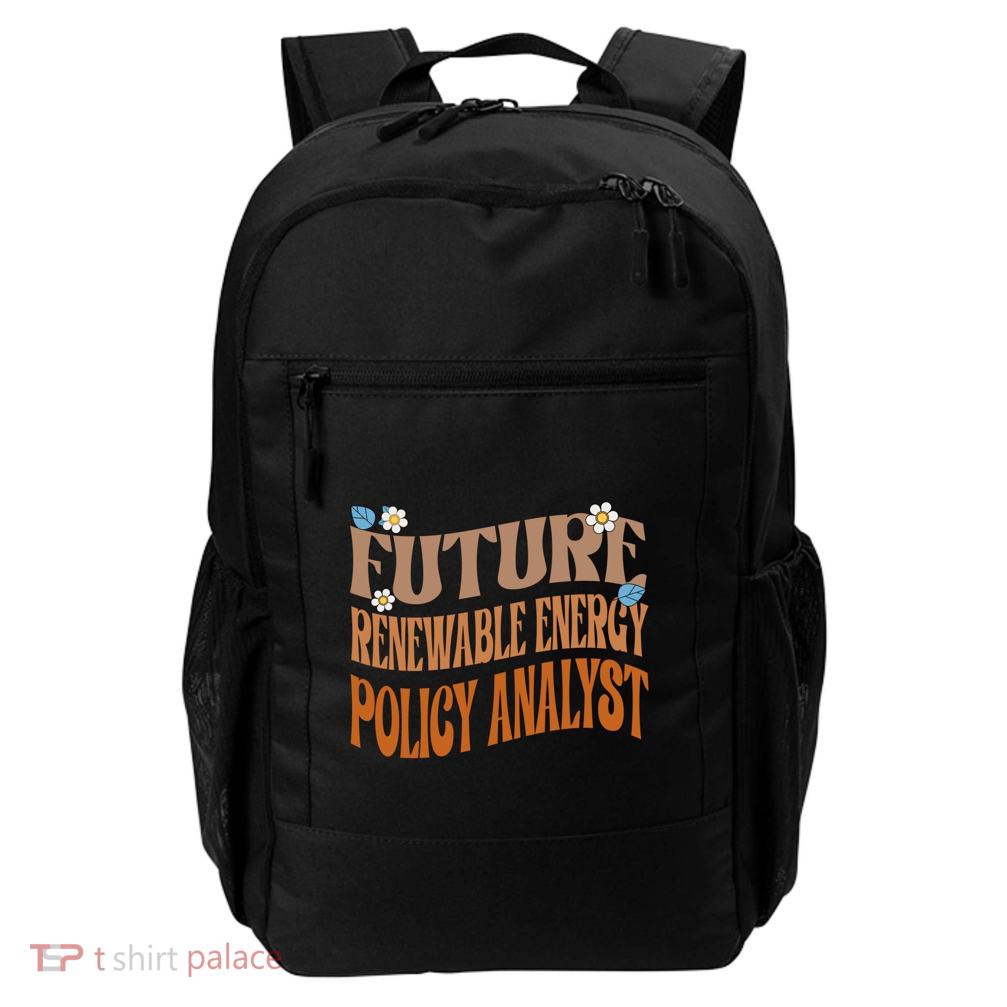 Melanated Afro Future Renewable Energy Policy Analyst Gift Daily Commute Backpack
