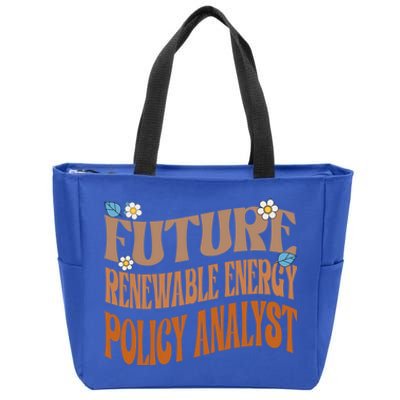 Melanated Afro Future Renewable Energy Policy Analyst Gift Zip Tote Bag