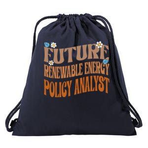 Melanated Afro Future Renewable Energy Policy Analyst Gift Drawstring Bag