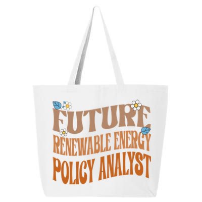 Melanated Afro Future Renewable Energy Policy Analyst Gift 25L Jumbo Tote