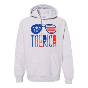 Merica American Flag Premium Hoodie