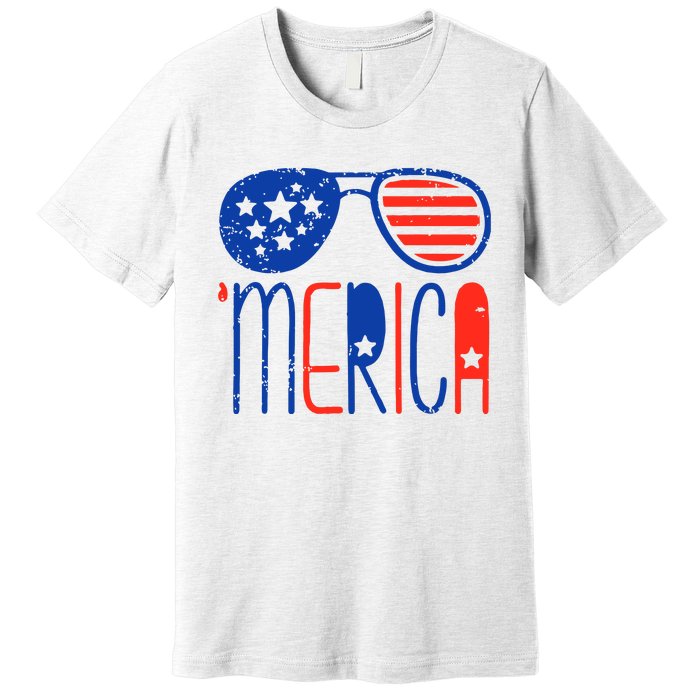 Merica American Flag Premium T-Shirt