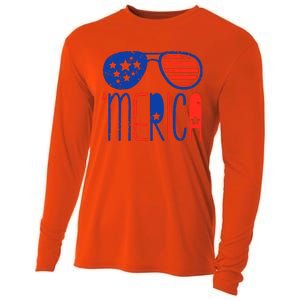 Merica American Flag Cooling Performance Long Sleeve Crew