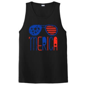 Merica American Flag PosiCharge Competitor Tank