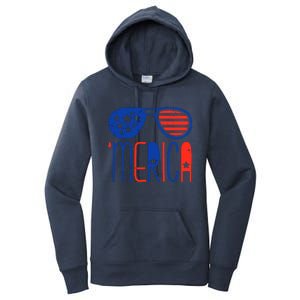 Merica American Flag Women's Pullover Hoodie