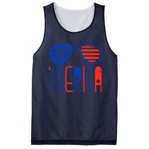 Merica American Flag Mesh Reversible Basketball Jersey Tank