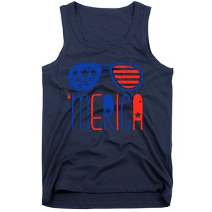 Merica American Flag Tank Top