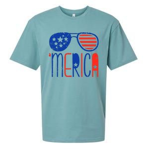 Merica American Flag Sueded Cloud Jersey T-Shirt