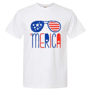 Merica American Flag Garment-Dyed Heavyweight T-Shirt