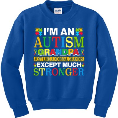 Motivational Autism Grandpa Autism Awareness Slogan Autism Advocacy Kids Sweatshirt