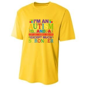 Motivational Autism Grandpa Autism Awareness Slogan Autism Advocacy Youth Performance Sprint T-Shirt