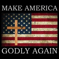 Make America Godly Again American Flag Cross Jesus Sweatshirt
