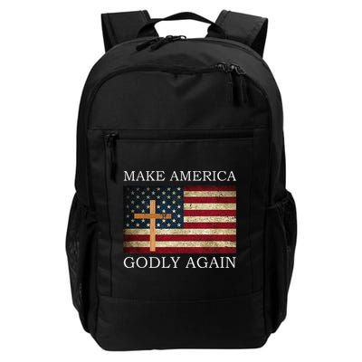 Make America Godly Again American Flag Cross Jesus Backpack