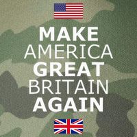 Make America Great Britain Again W Flags Legacy Tie Dye Trucker Hat