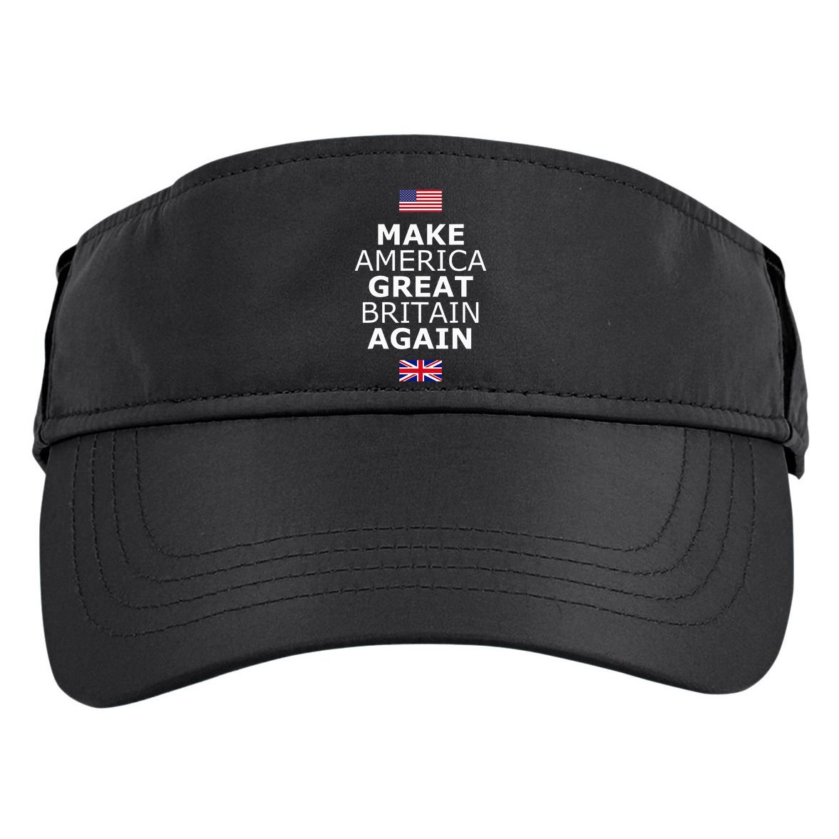 Make America Great Britain Again W Flags Adult Drive Performance Visor
