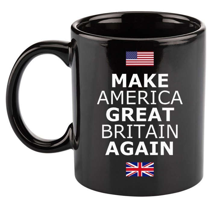 Make America Great Britain Again W Flags 11oz C Handle Ceramic Mug