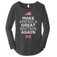 Make America Great Britain Again W Flags Women's Perfect Tri Tunic Long Sleeve Shirt