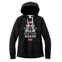 Make America Great Britain Again W Flags Women's Fleece Hoodie