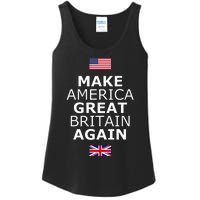 Make America Great Britain Again W Flags Ladies Essential Tank