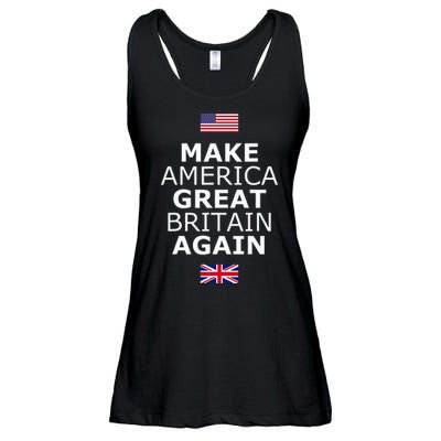 Make America Great Britain Again W Flags Ladies Essential Flowy Tank