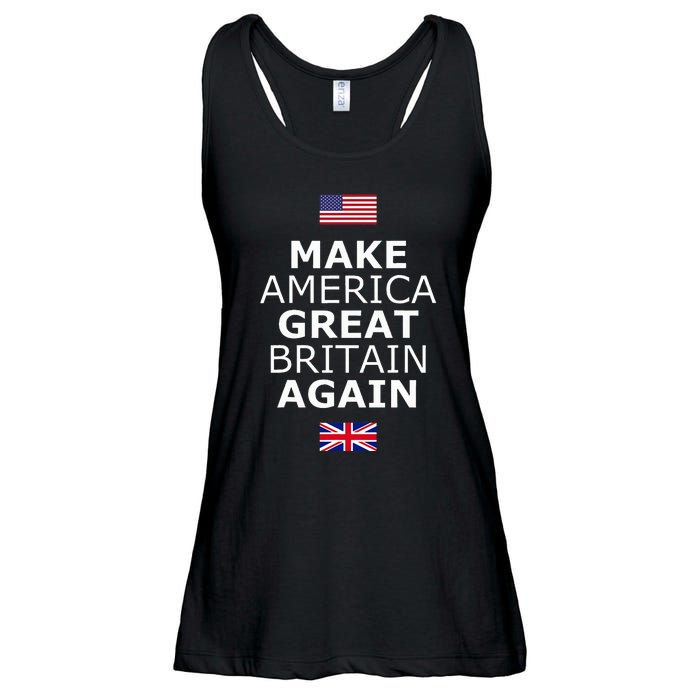 Make America Great Britain Again W Flags Ladies Essential Flowy Tank