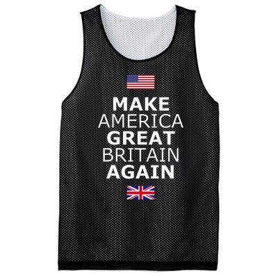 Make America Great Britain Again W Flags Mesh Reversible Basketball Jersey Tank