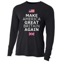 Make America Great Britain Again W Flags Cooling Performance Long Sleeve Crew